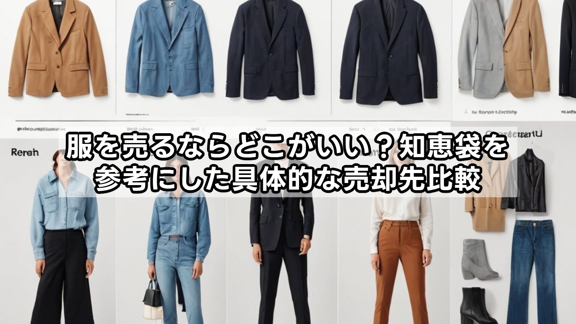 服を売るならどこがいい？知恵袋を参考にした具体的な売却先比較