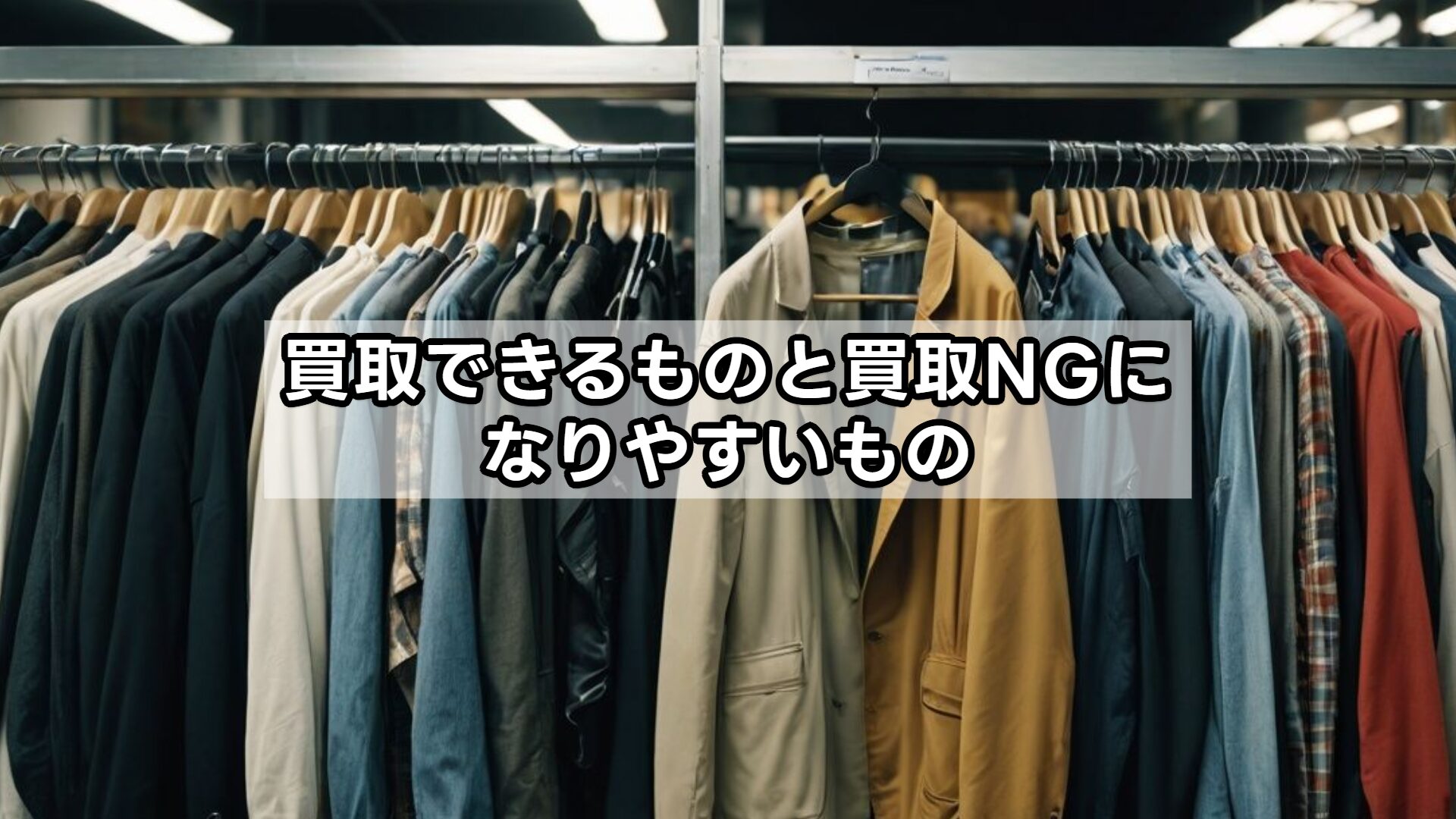 買取できるものと買取NGになりやすいもの