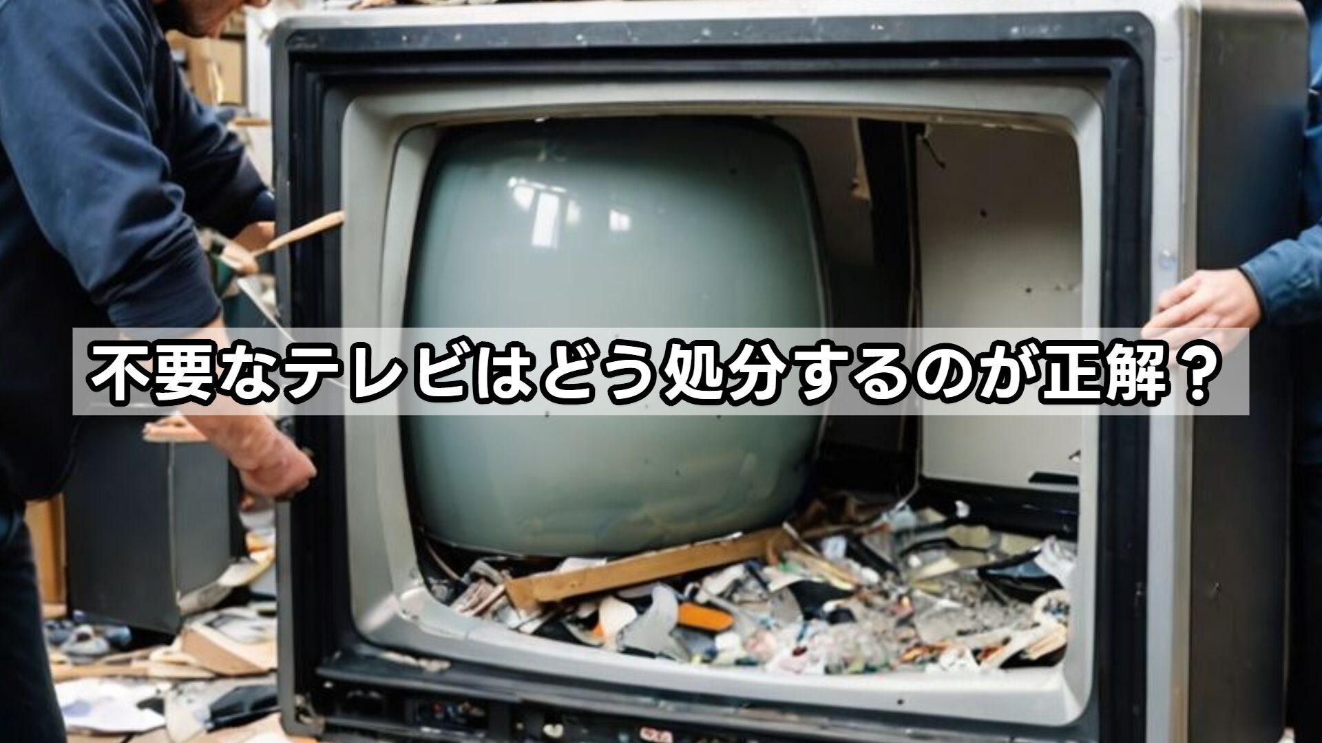 不要なテレビはどう処分するのが正解？
