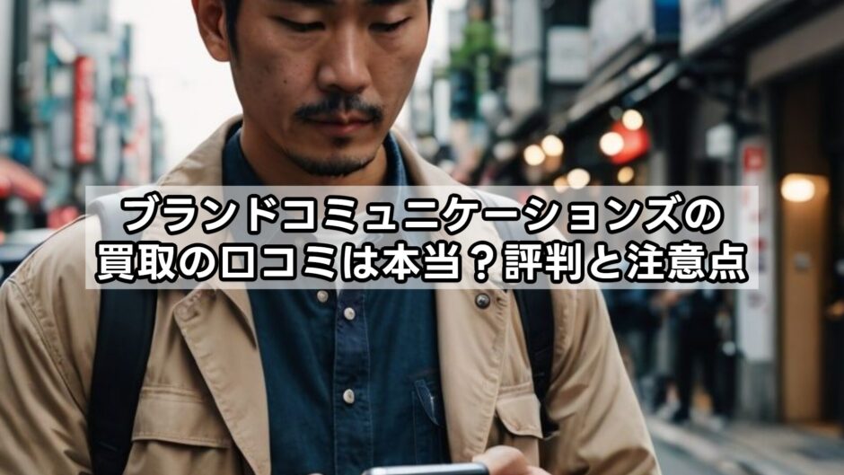 ブランドコミュニケーションズの買取の口コミは本当？評判と注意点