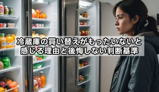 冷蔵庫の買い替えがもったいないと感じる理由と後悔しない判断基準