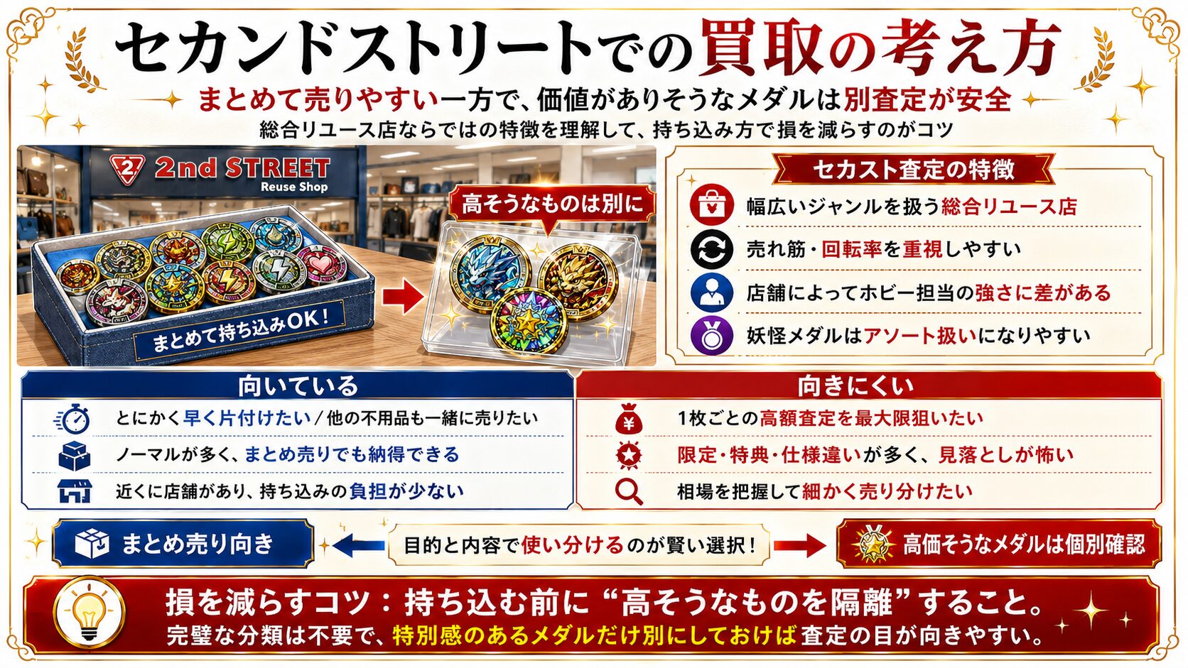 セカンドストリートでの買取の考え方