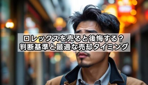 ロレックスを売って後悔する？判断基準と最適な売却タイミング