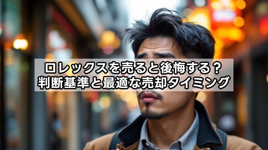 ロレックスを売って後悔する？判断基準と最適な売却タイミング