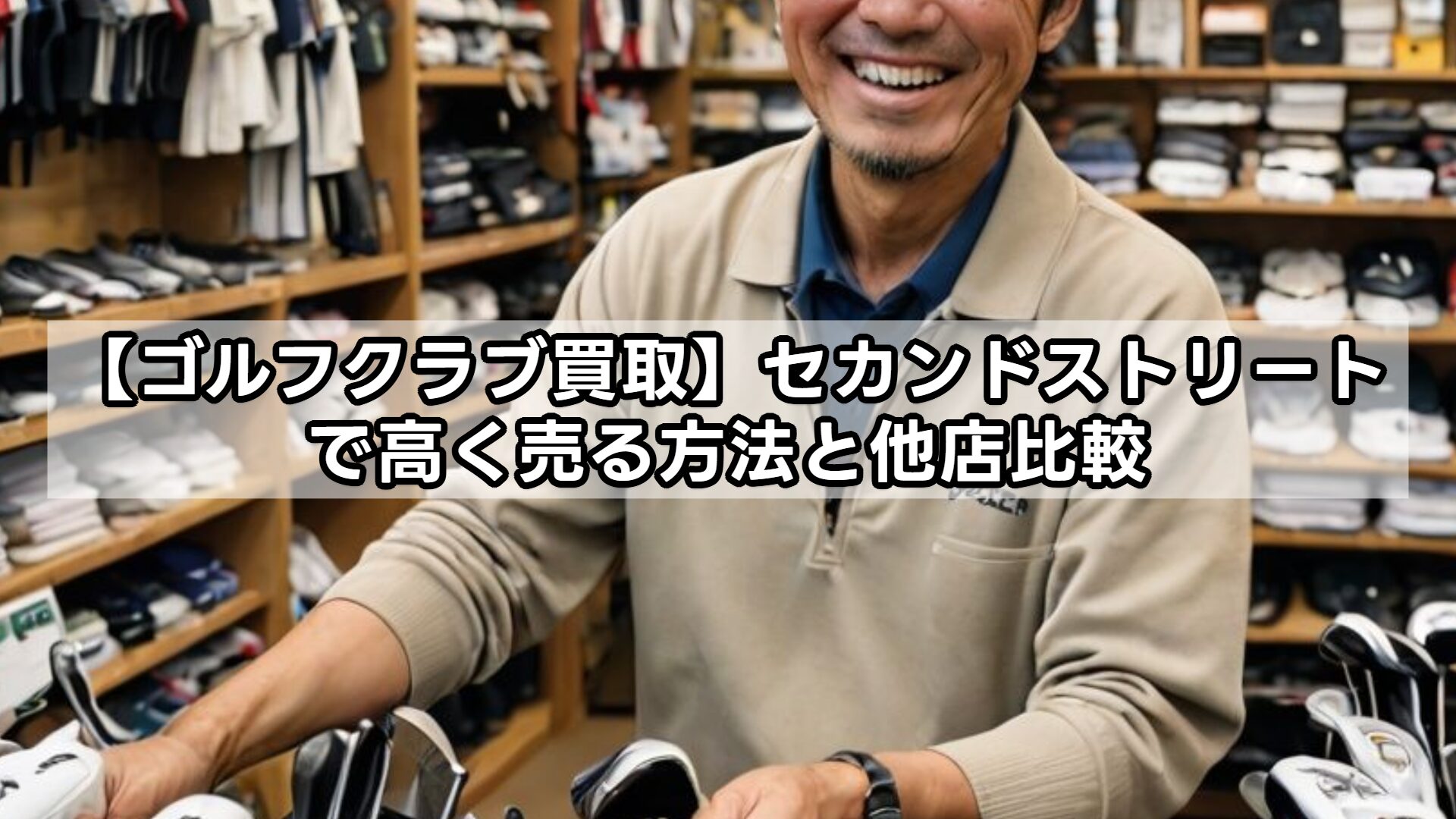 【ゴルフクラブ買取】セカンドストリートで高く売る方法と他店比較
