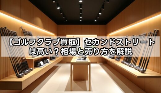 【ゴルフクラブ買取】セカンドストリートは高い？相場と売り方を解説