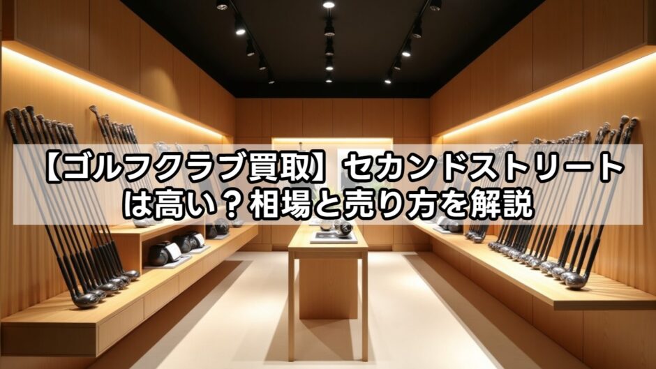 【ゴルフクラブ買取】セカンドストリートは高い？相場と売り方を解説