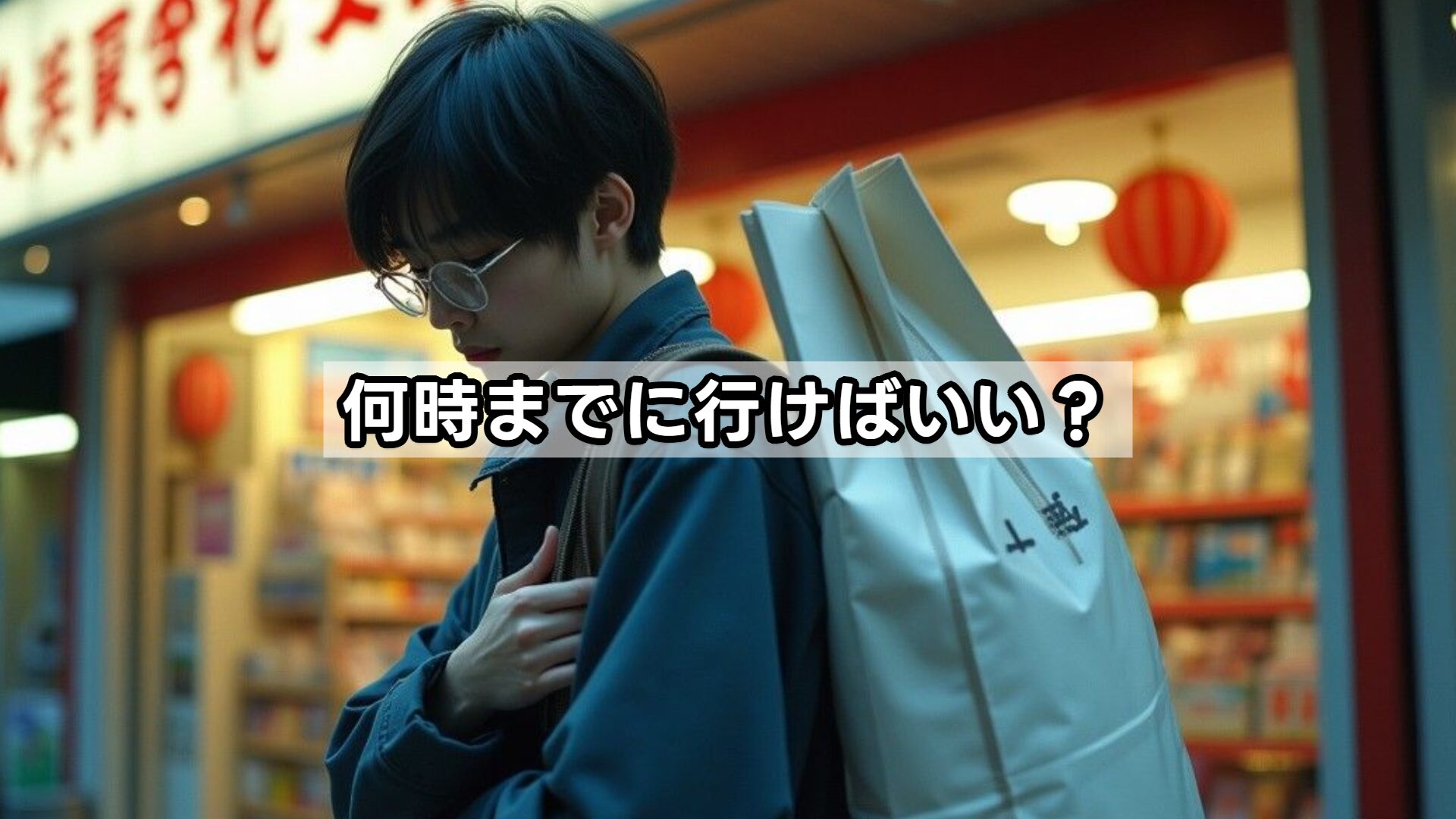 何時までに行けばいい？