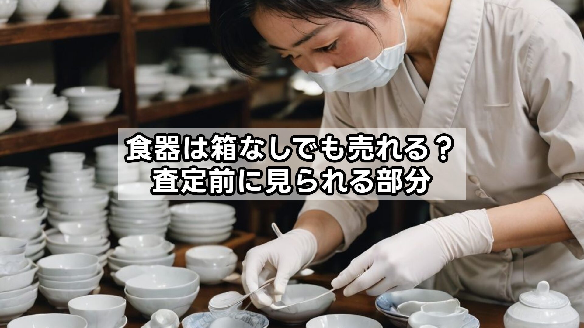 食器は箱なしでも売れる？査定前に見られる部分