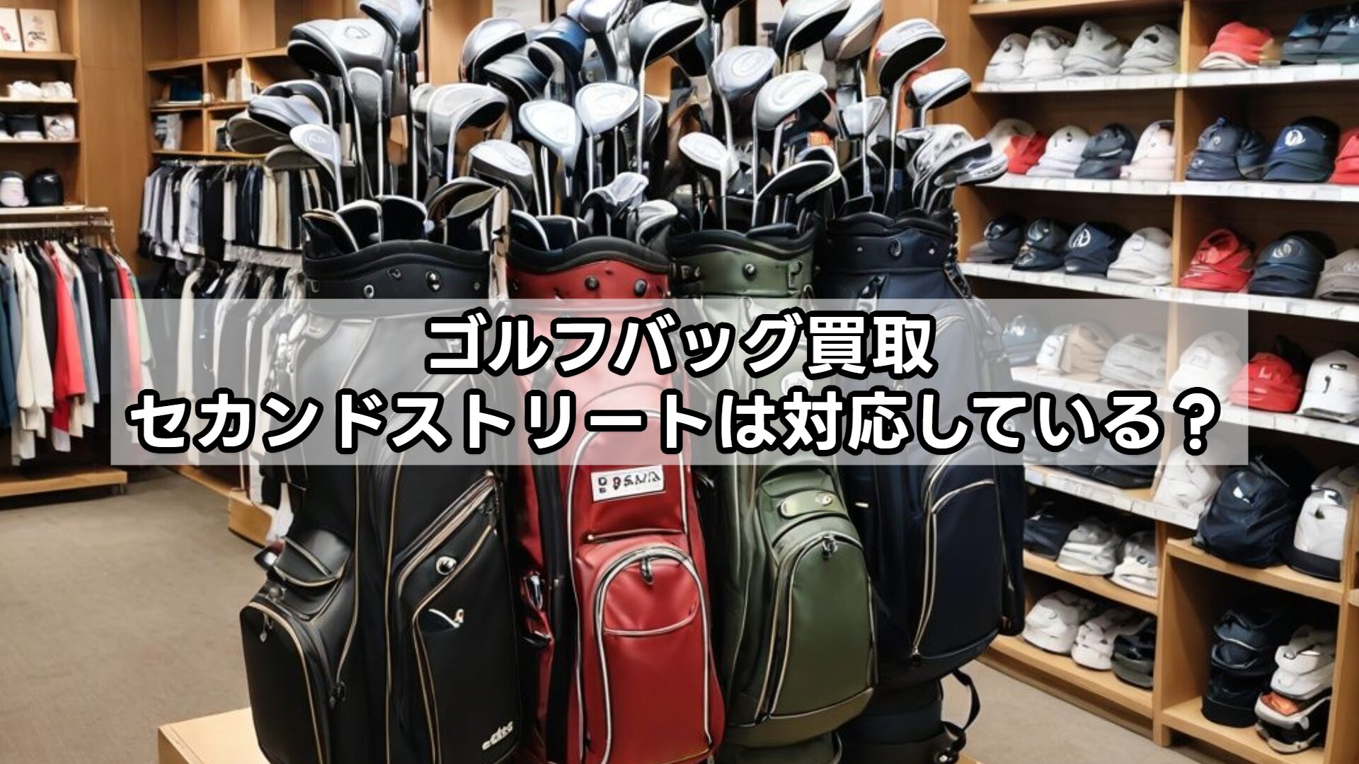 ゴルフバッグ買取、セカンドストリートは対応している?