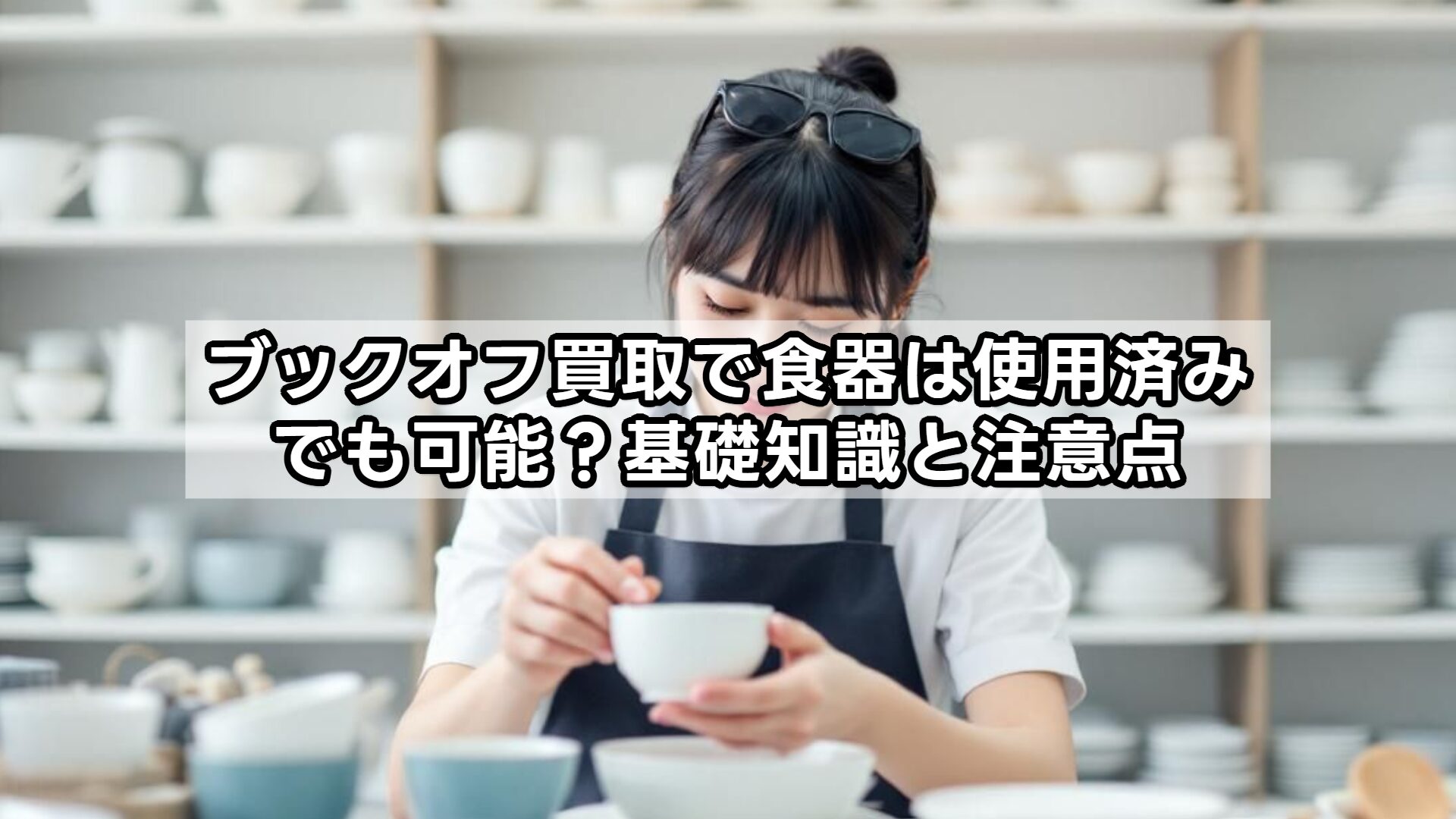 ブックオフ買取で食器は使用済みでも可能？基礎知識と注意点