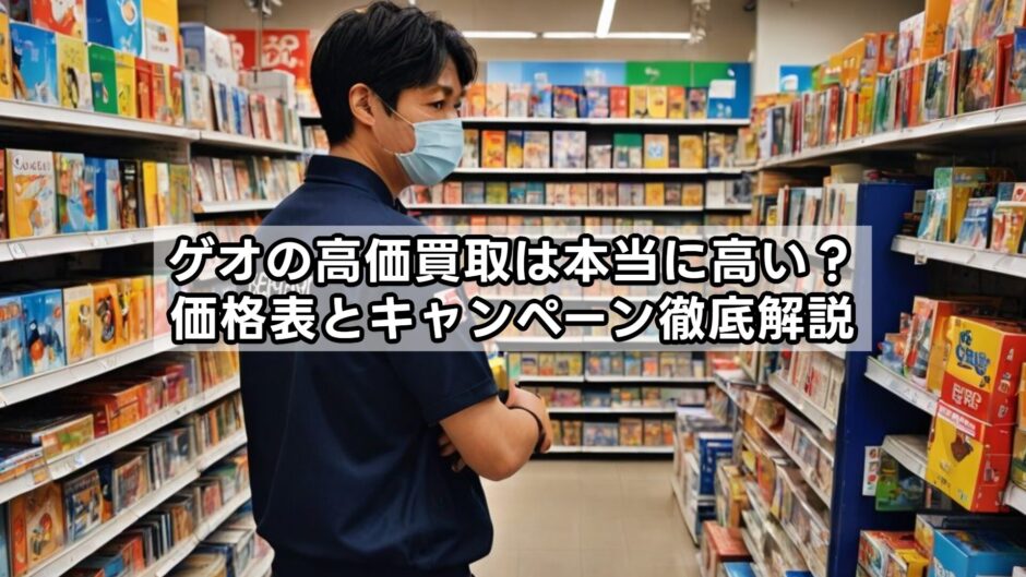 ゲオの高価買取は本当に高い？価格表とキャンペーン徹底解説