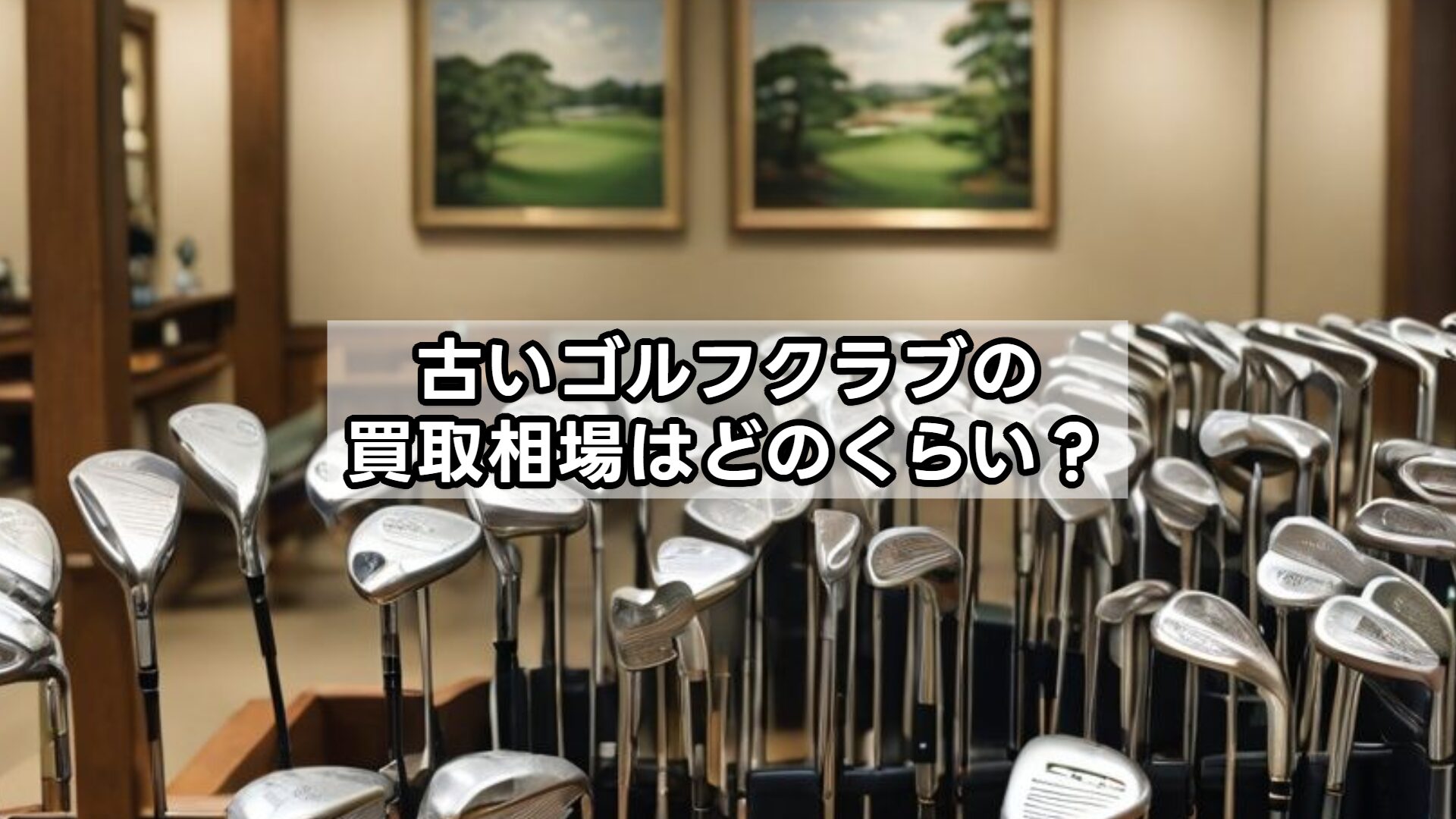 古いゴルフクラブの買取相場はどのくらい？
