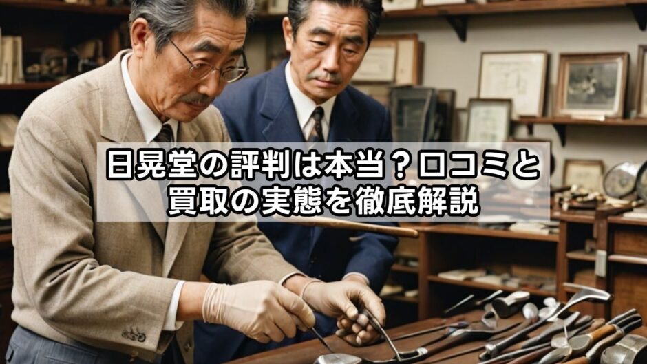 日晃堂の評判は本当？口コミと買取の実態を徹底解説