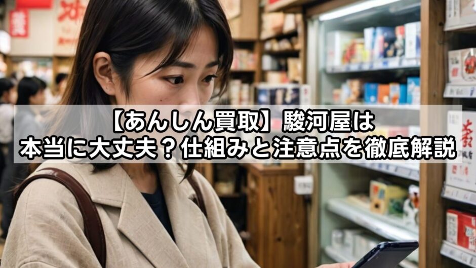 【あんしん買取】駿河屋は本当に大丈夫？仕組みと注意点を徹底解説