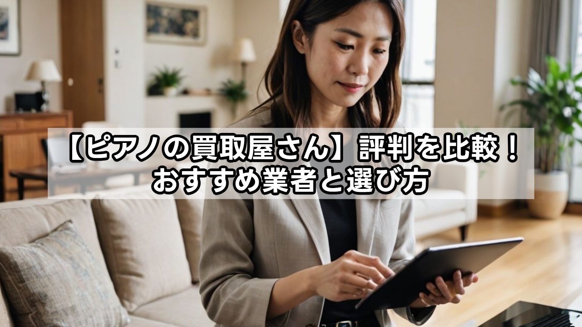 【ピアノの買取屋さん】評判を比較!おすすめ業者と選び方