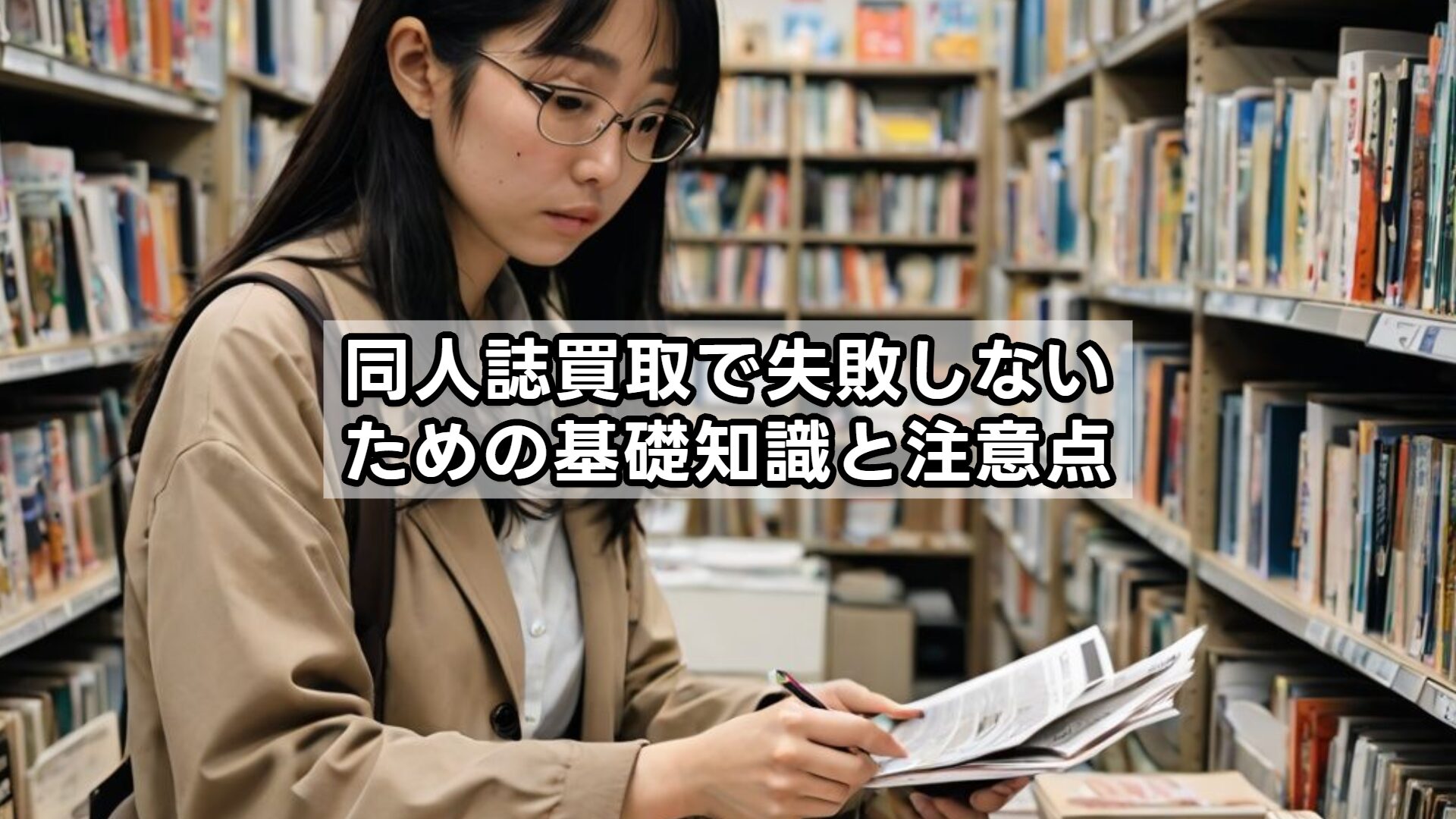 同人誌買取で失敗しないための基礎知識と注意点