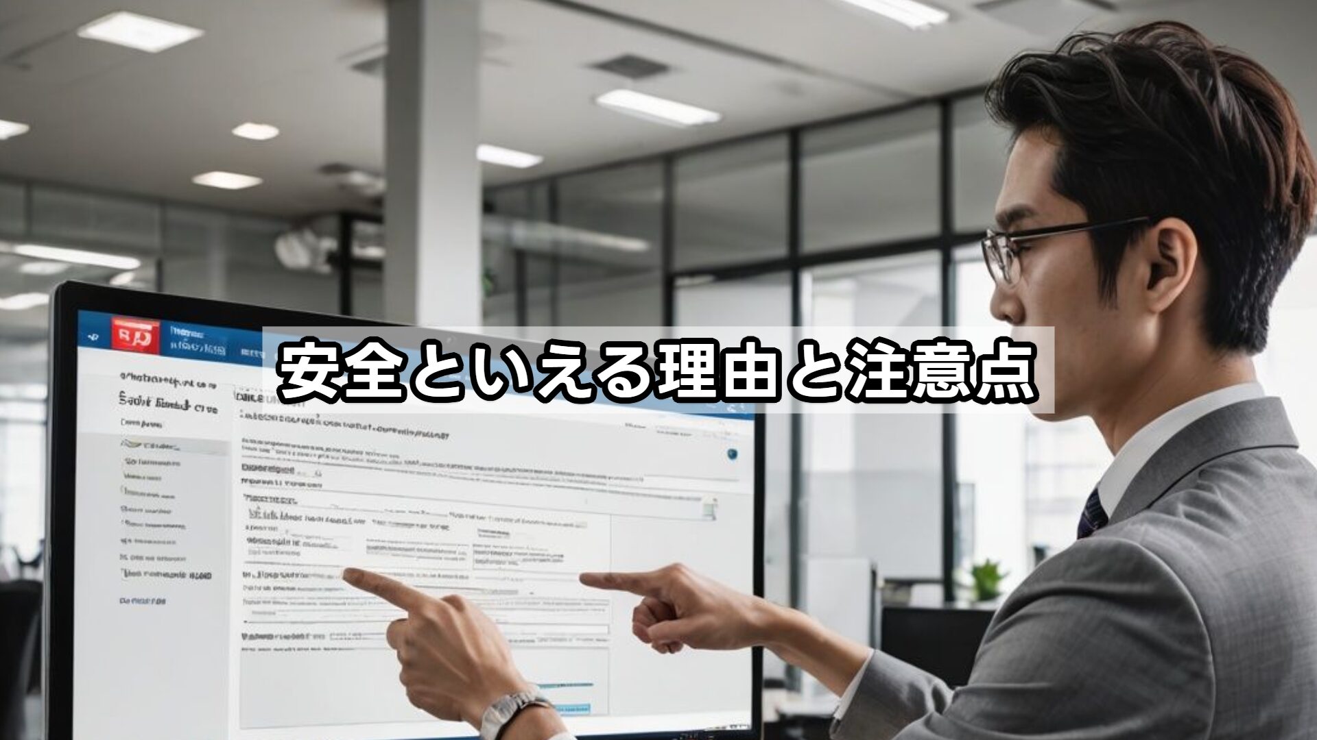 安全といえる理由と注意点