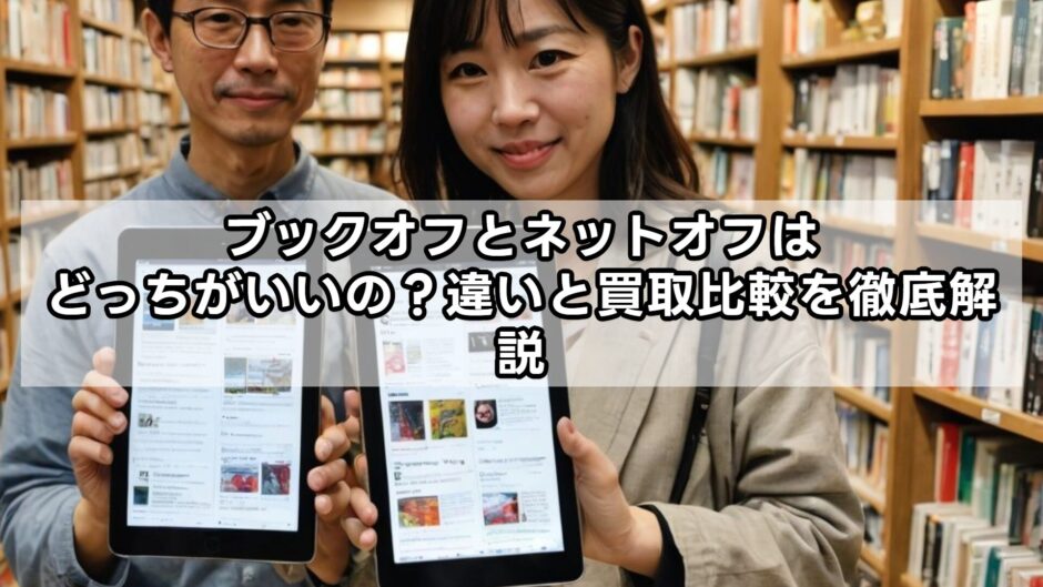 ブックオフとネットオフはどっちがいいの？違いと買取比較を徹底解説