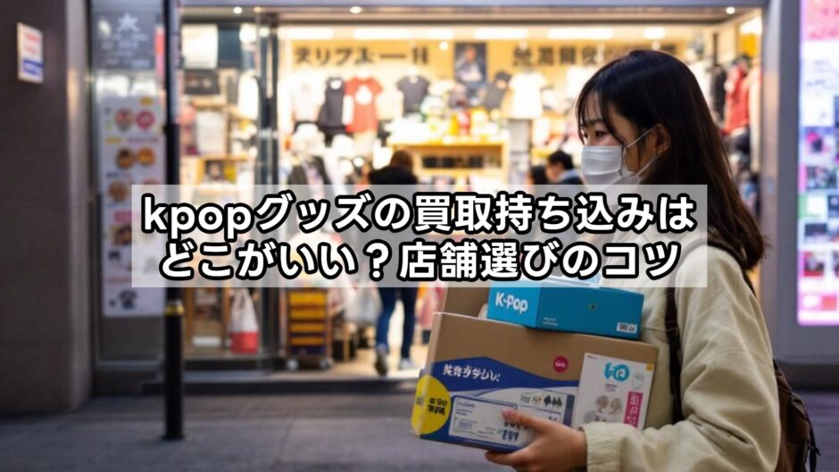 kpopグッズの買取持ち込みはどこがいい？店舗選びのコツ