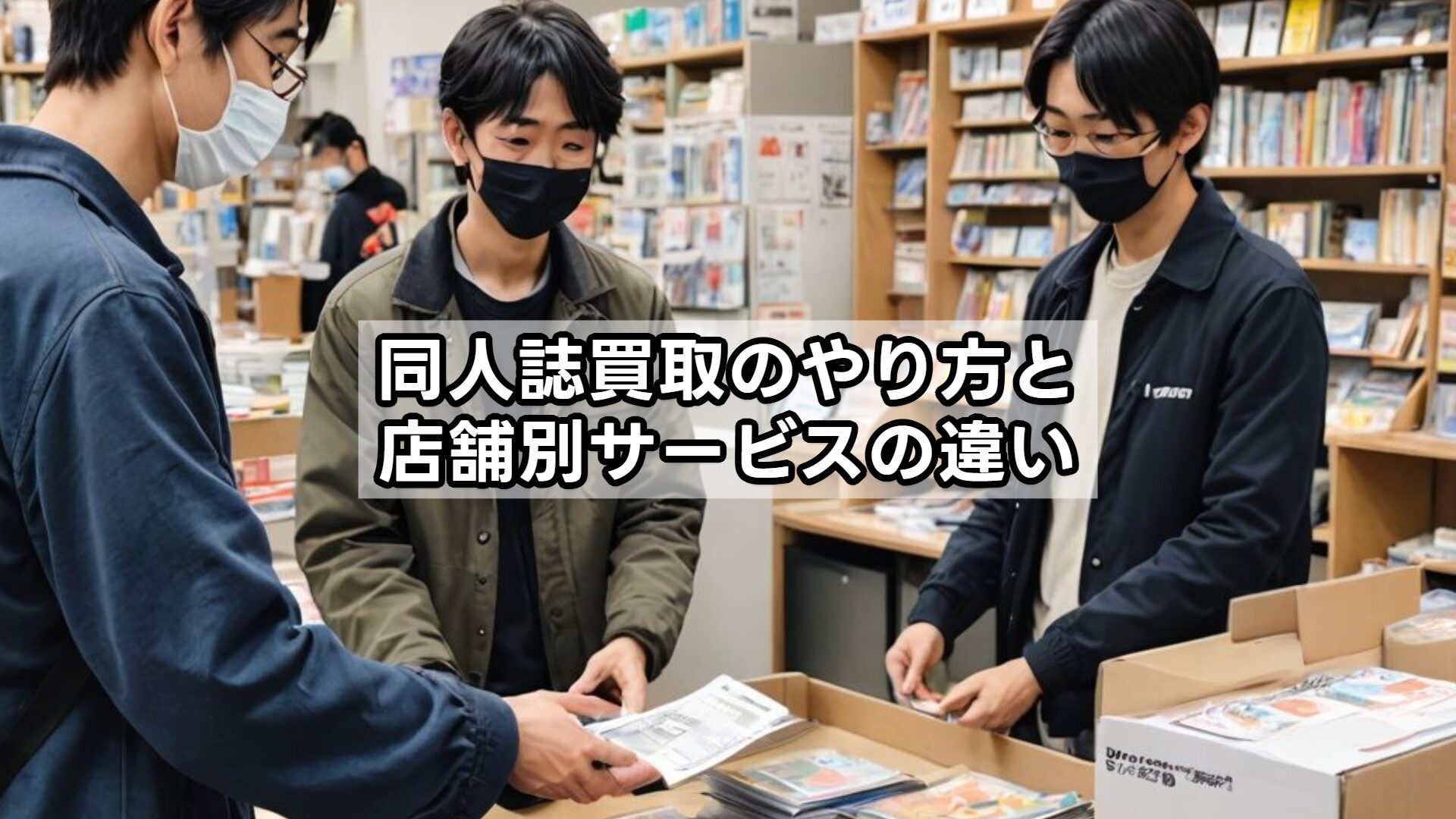 同人誌買取のやり方と店舗別サービスの違い