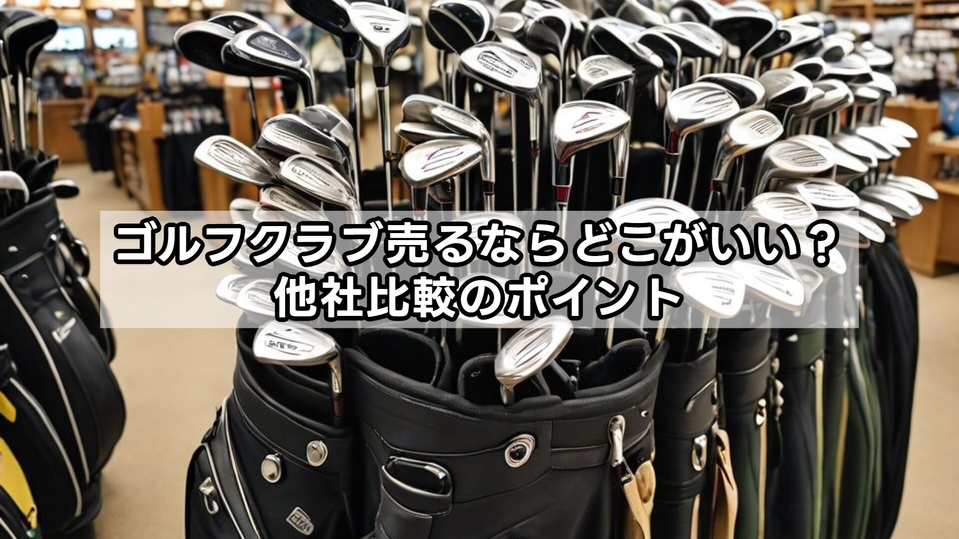 ゴルフクラブ売るならどこがいい?他社比較のポイント