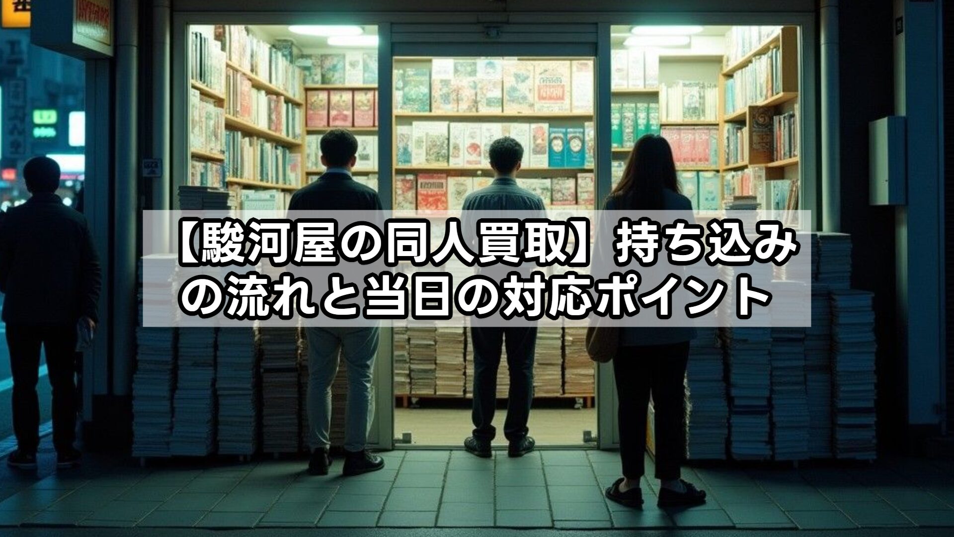 【駿河屋の同人買取】持ち込みの流れと当日の対応ポイント