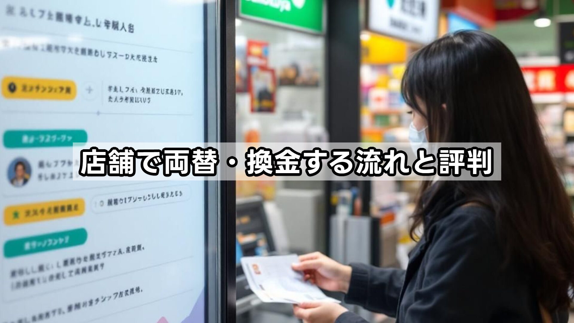 店舗で両替・換金する流れと評判