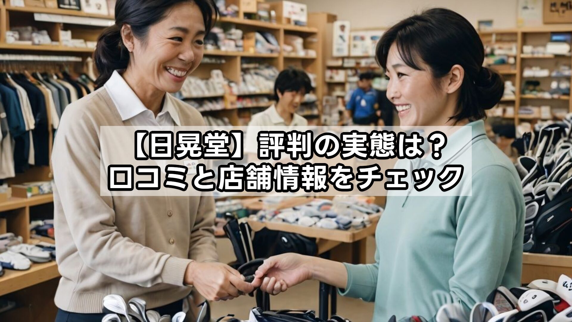 【日晃堂】評判の実態は?口コミと店舗情報をチェック