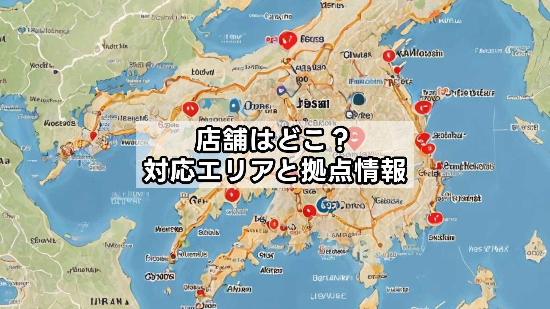 店舗はどこ？対応エリアと拠点情報