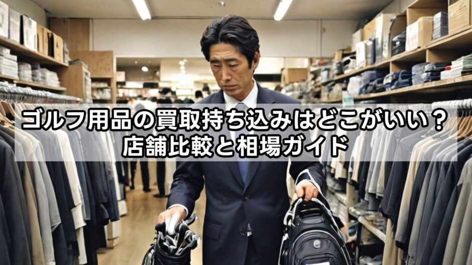 ゴルフ用品の買取持ち込みはどこがいい？店舗比較と相場ガイド