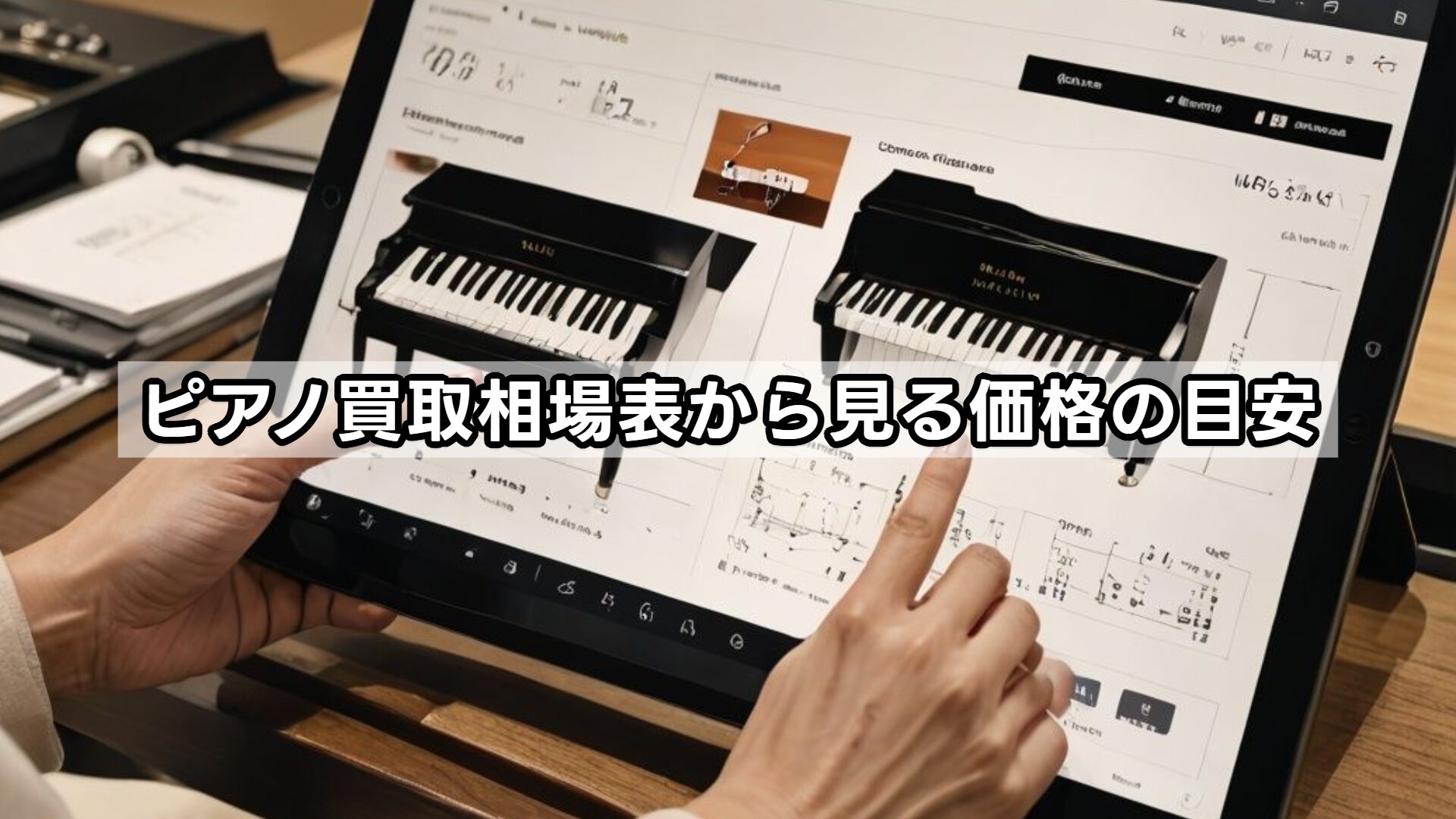ピアノ買取相場表から見る価格の目安