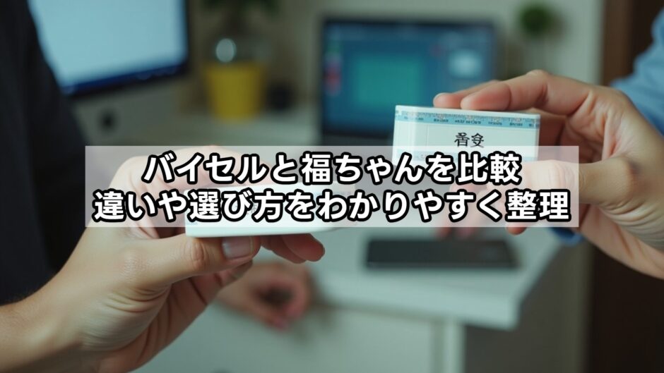 バイセルと福ちゃんを比較｜違いや選び方をわかりやすく整理