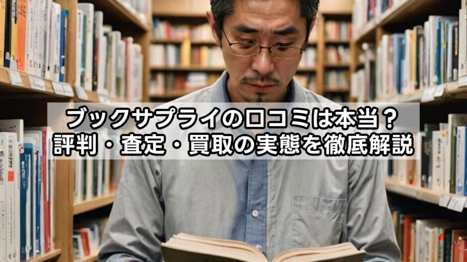 ブックサプライの口コミは本当？評判・査定・買取の実態を徹底解説