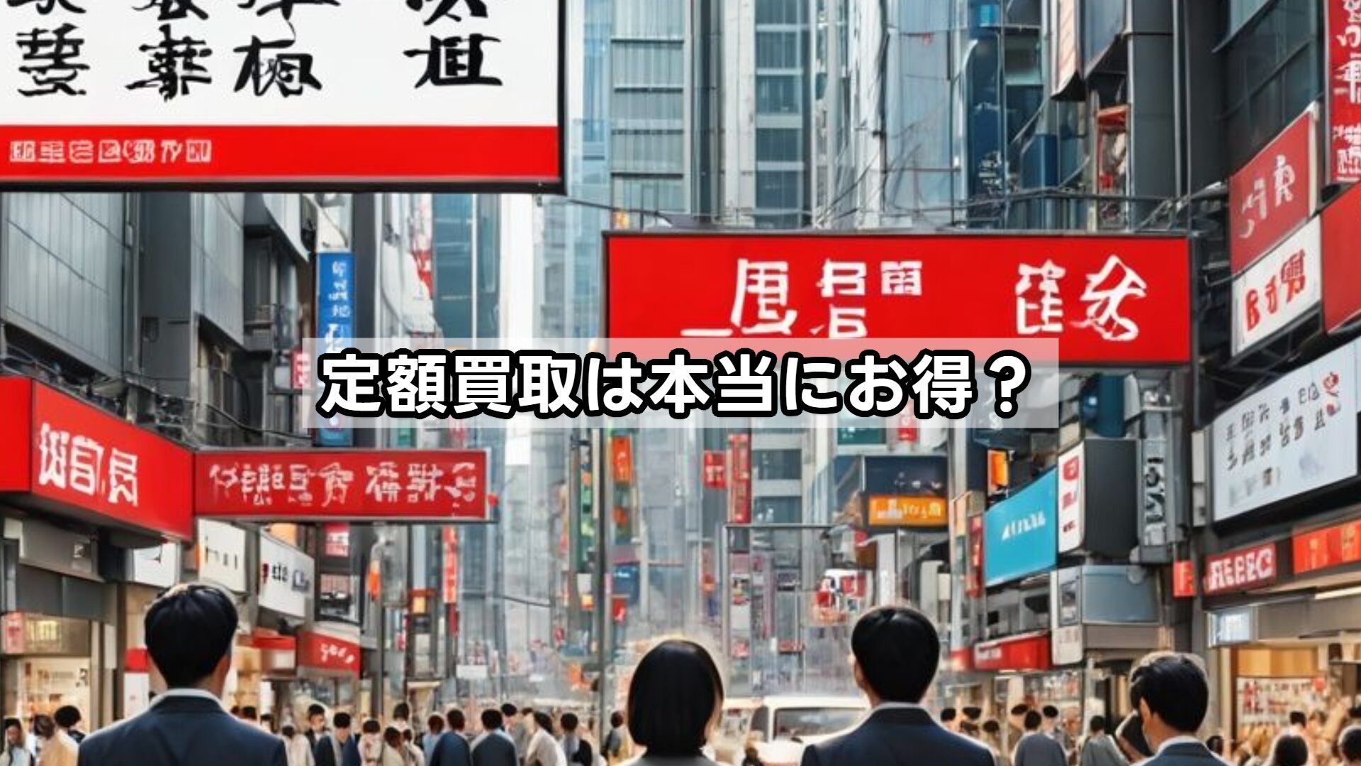 定額買取は本当にお得？