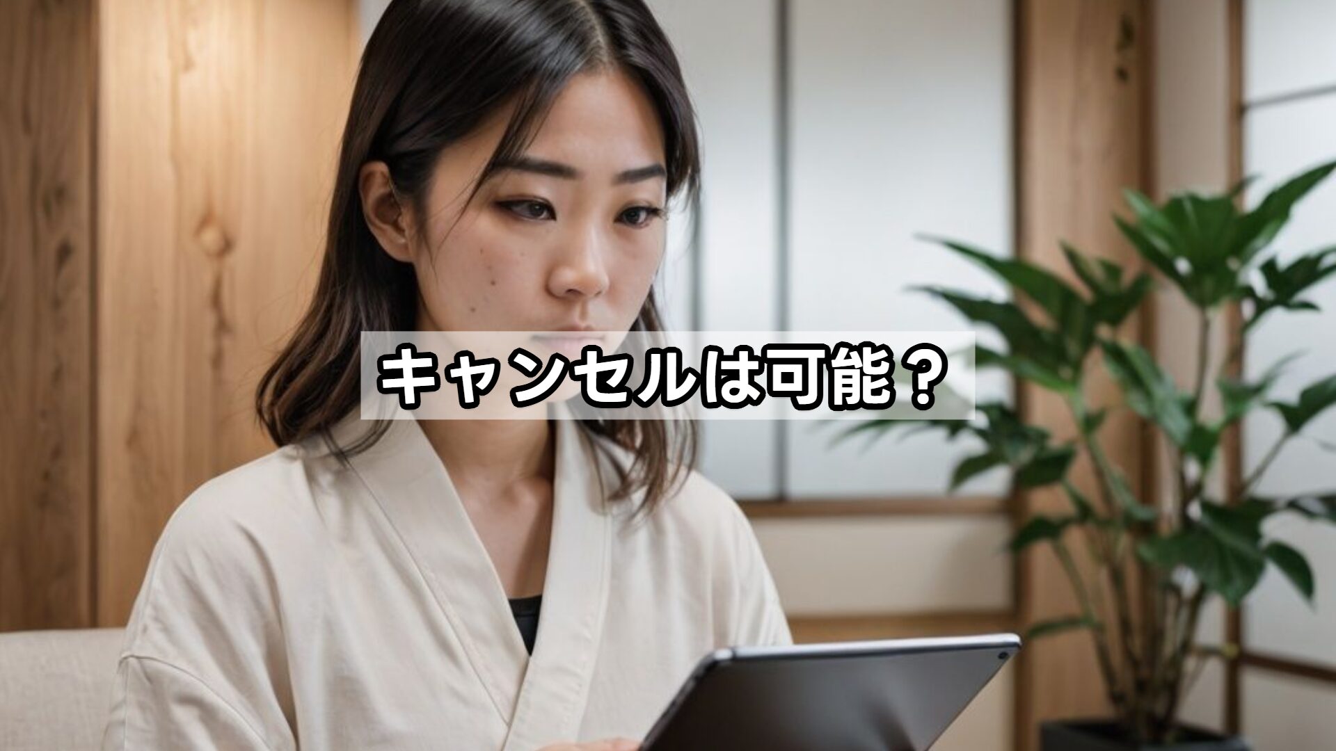 キャンセルは可能？