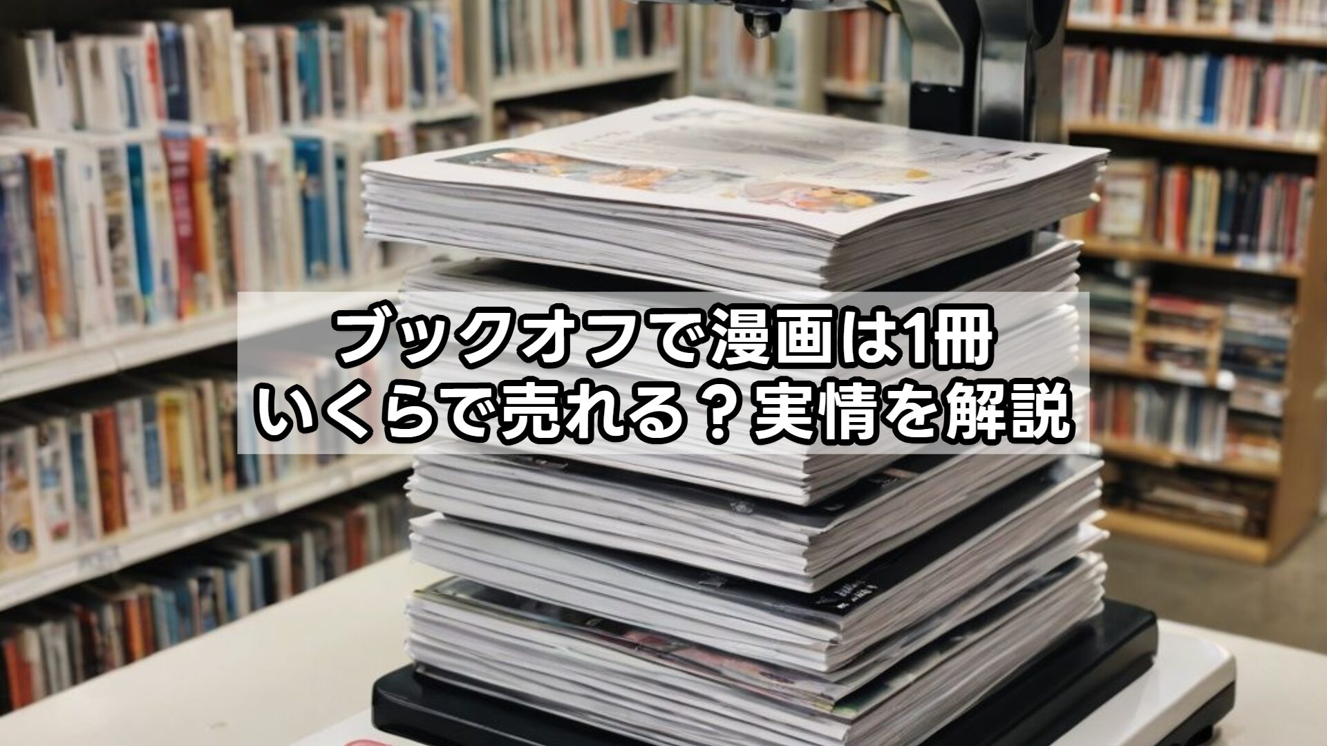 ブックオフで漫画は1冊いくらで売れる？実情を解説