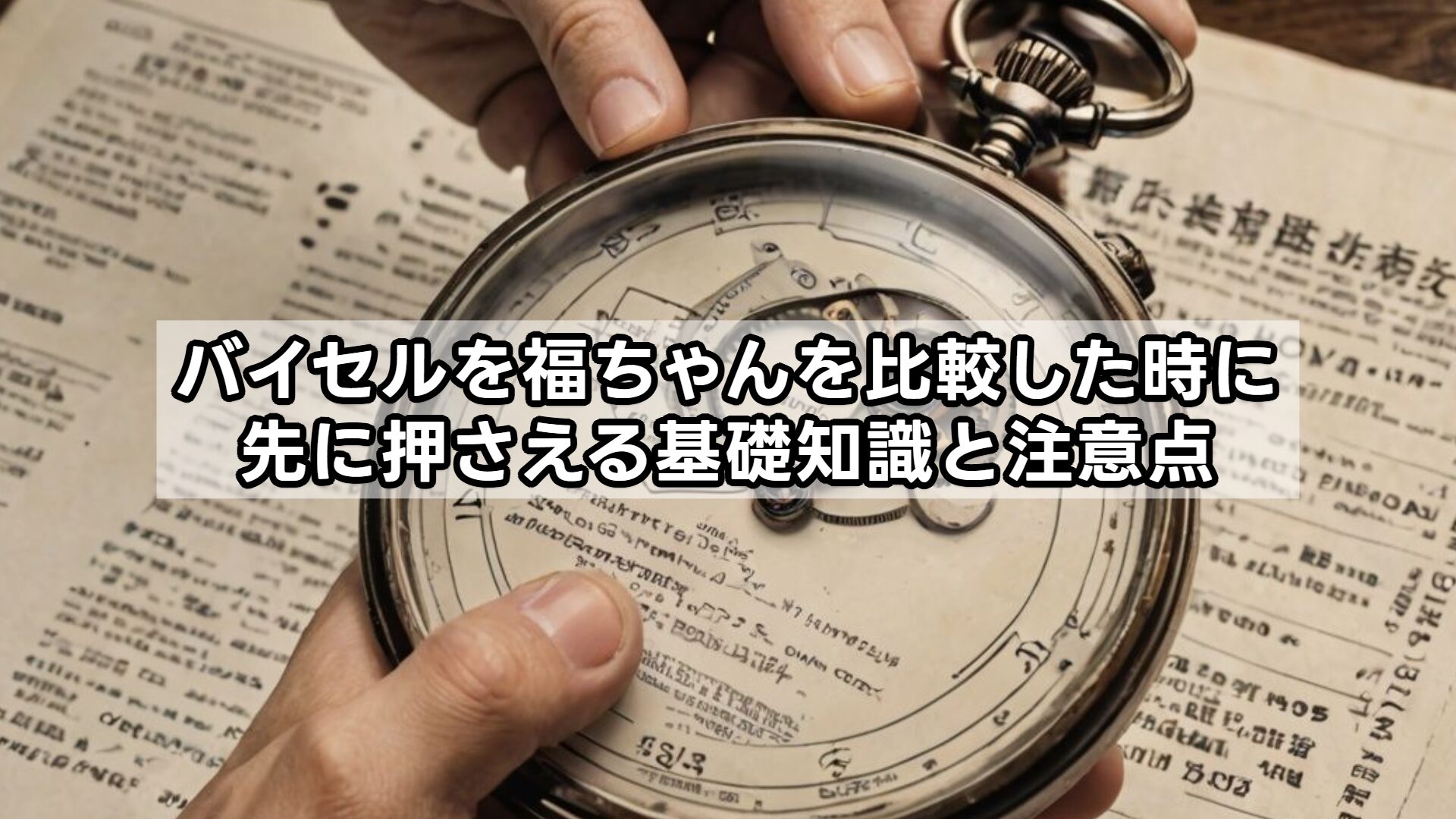 バイセルを福ちゃんを比較した時に先に押さえる基礎知識と注意点
