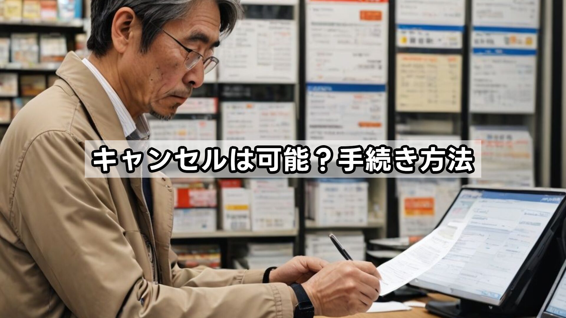 キャンセルは可能?手続き方法