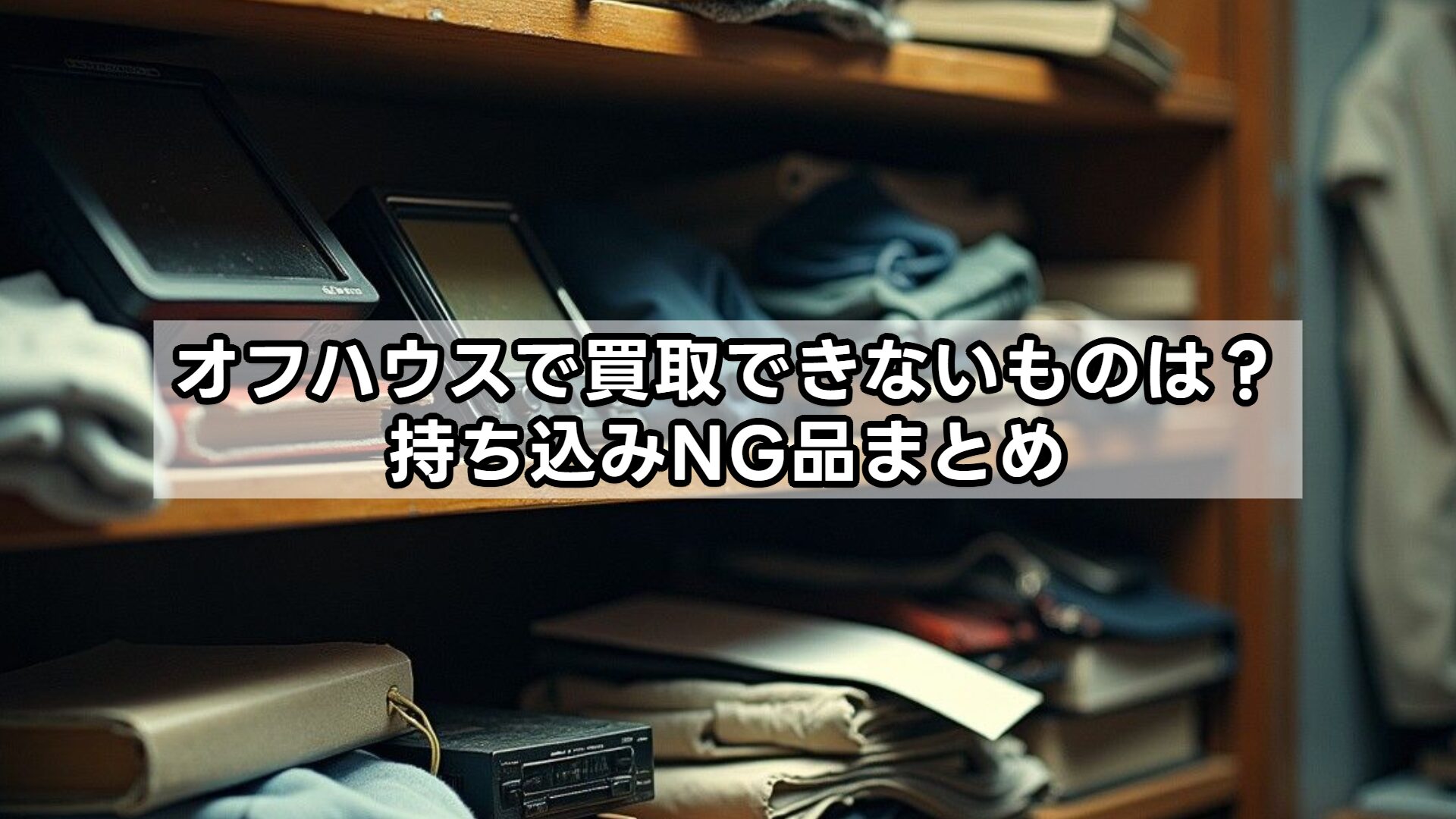 オフハウスで買取できないものは？持ち込みNG品まとめ