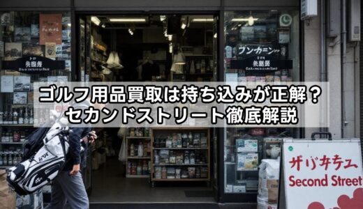 ゴルフ用品買取は持ち込みが正解？セカンドストリート徹底解説