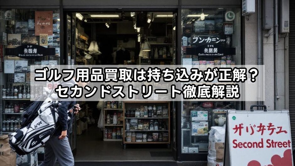 ゴルフ用品買取は持ち込みが正解？セカンドストリート徹底解説