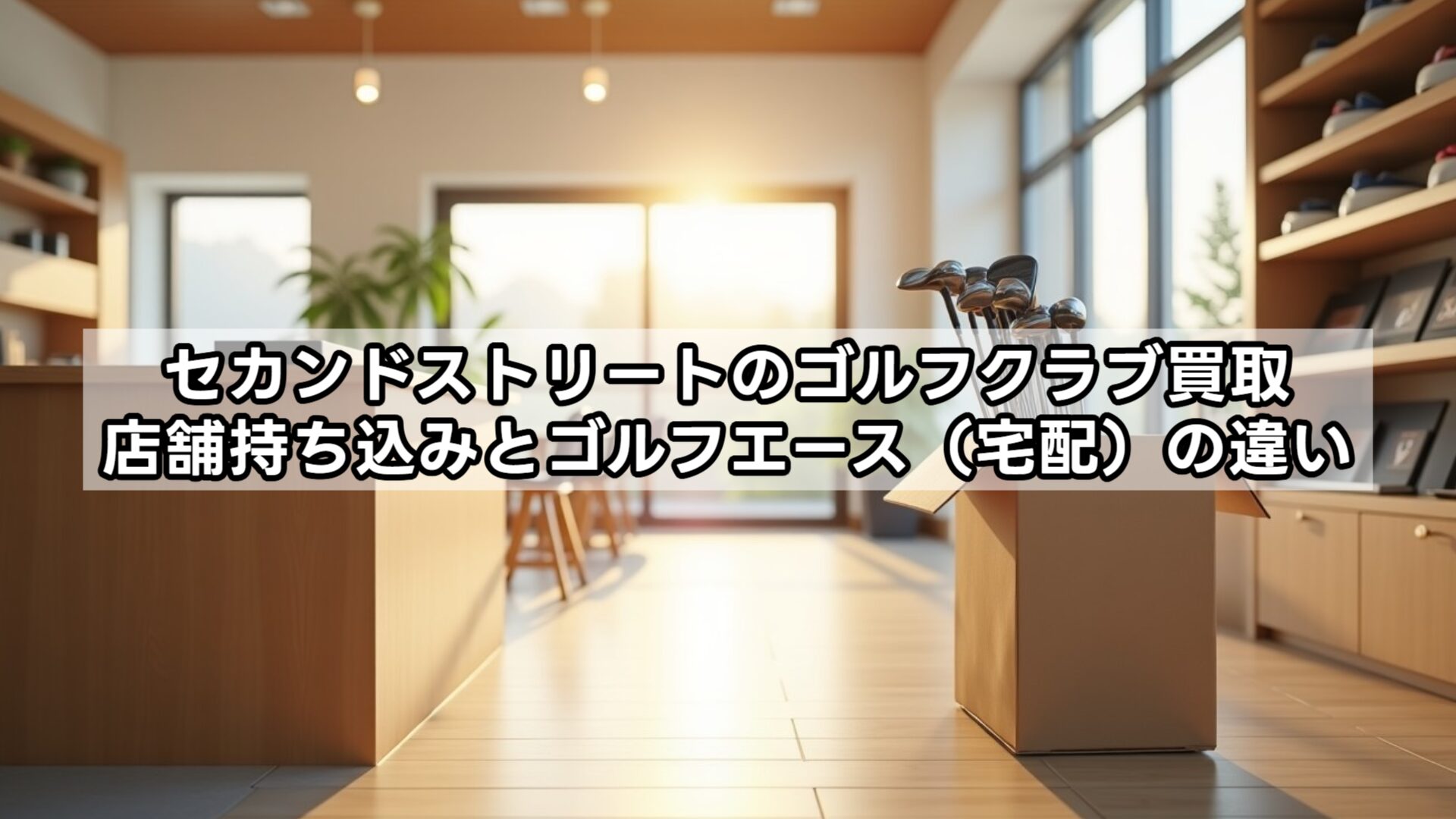 セカンドストリートのゴルフクラブ買取:店舗持ち込みとゴルフエース(宅配)の違い