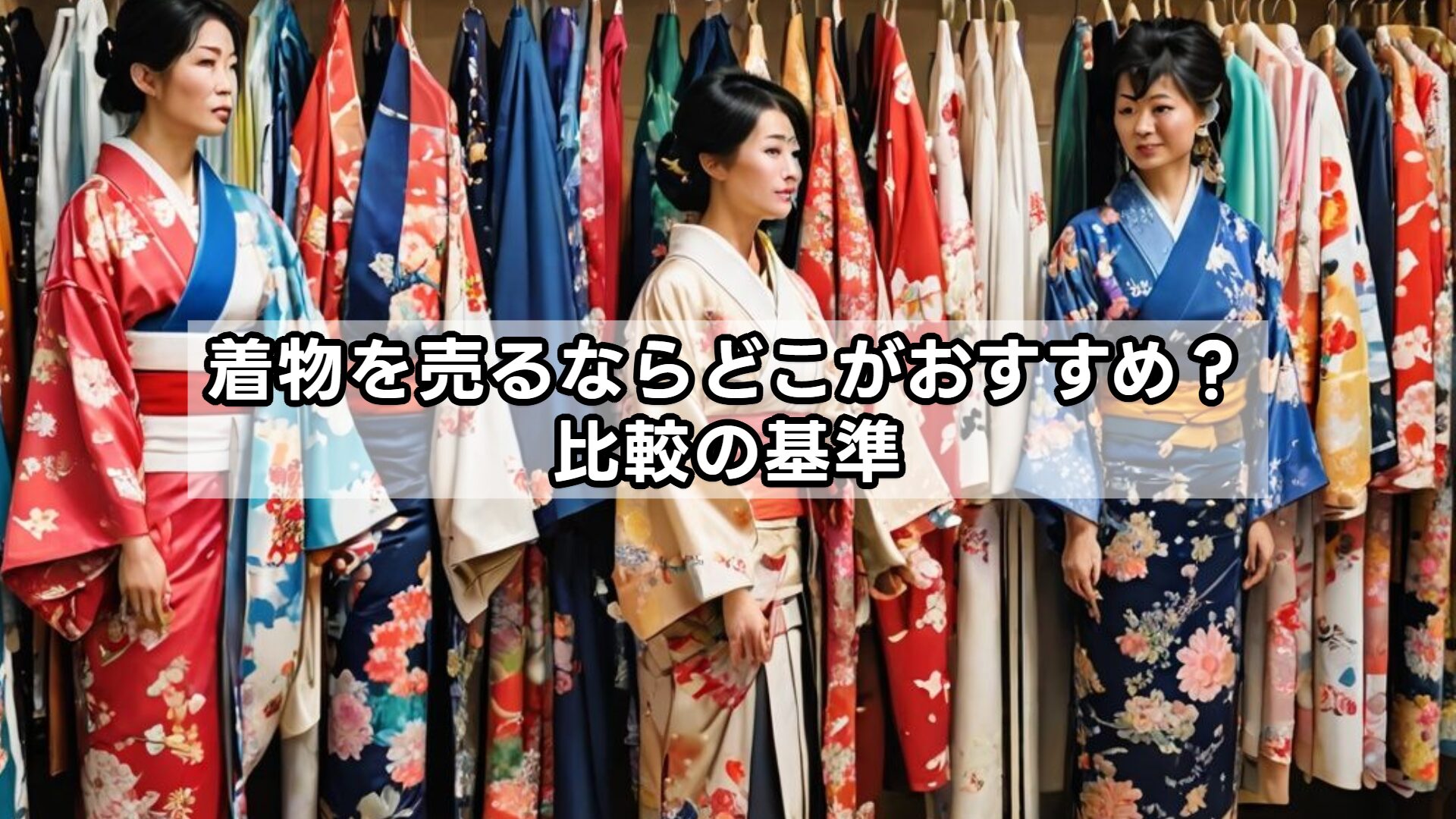 着物を売るならどこがおすすめ？比較の基準