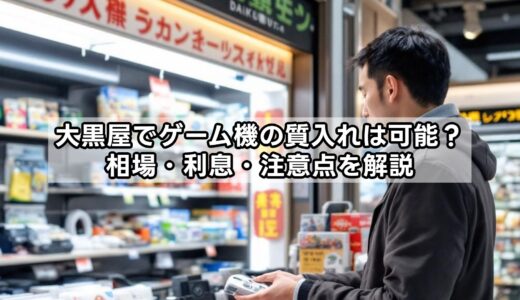 大黒屋でゲーム 機の質入れは可能？相場・利息・注意点を解説