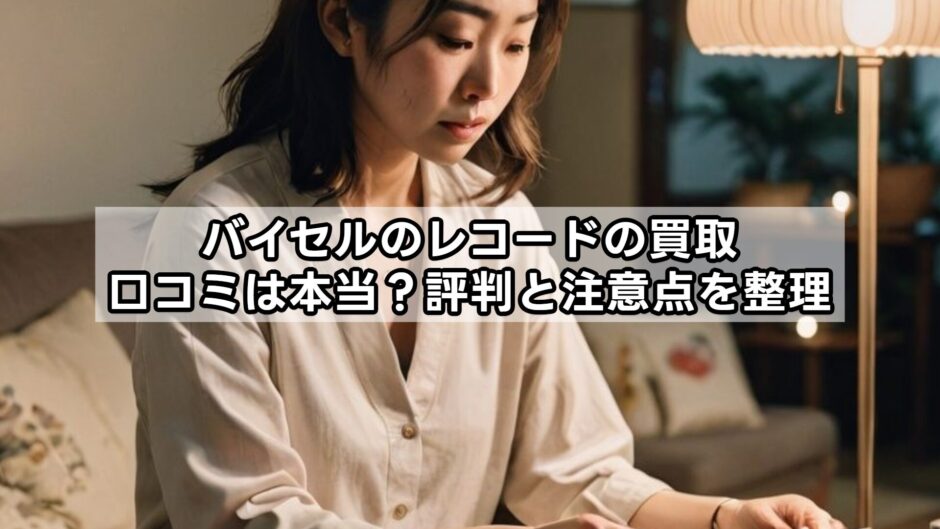 バイセルのレコードの買取口コミは本当？評判と注意点を整理