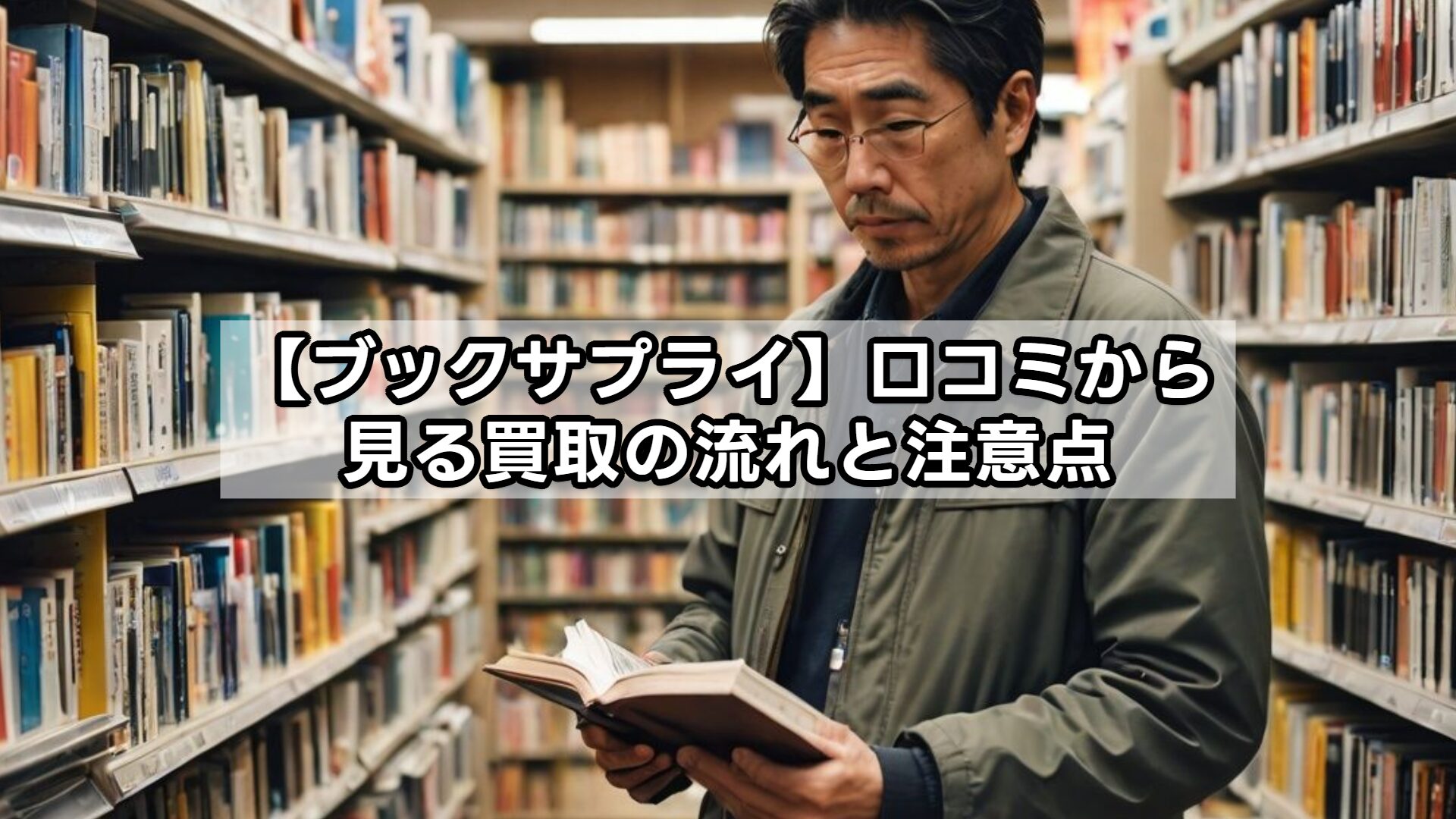 【ブックサプライ】口コミから見る買取の流れと注意点
