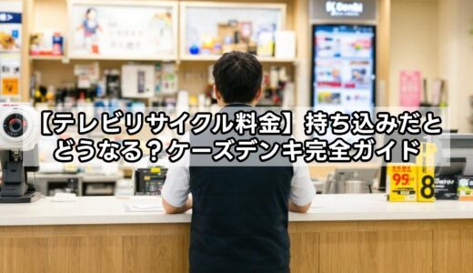 【テレビリサイクル料金】持ち込みだとどうなる？ケーズデンキ完全ガイド