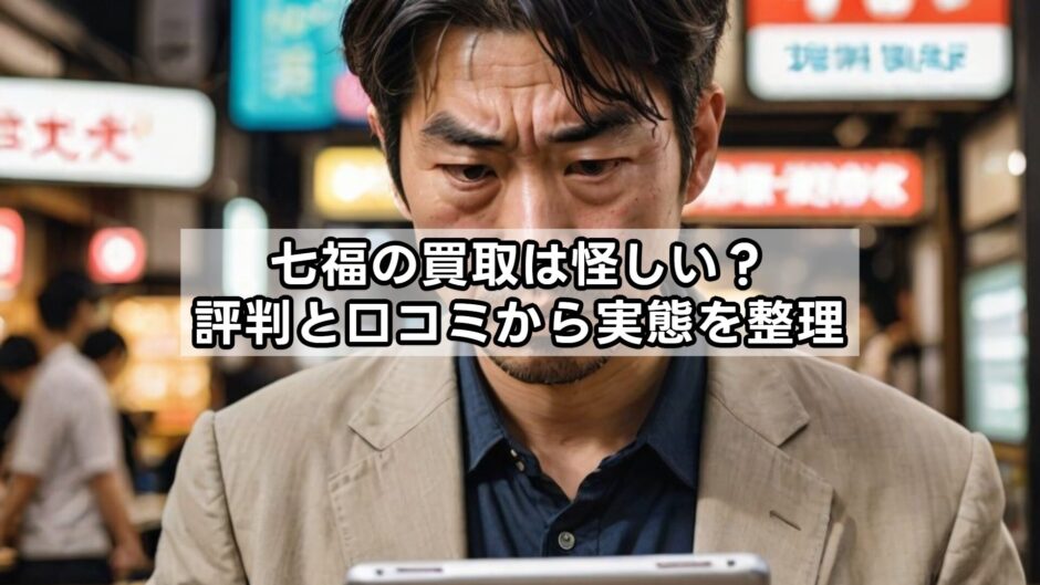 七福の買取は怪しい？評判と口コミから実態を整理