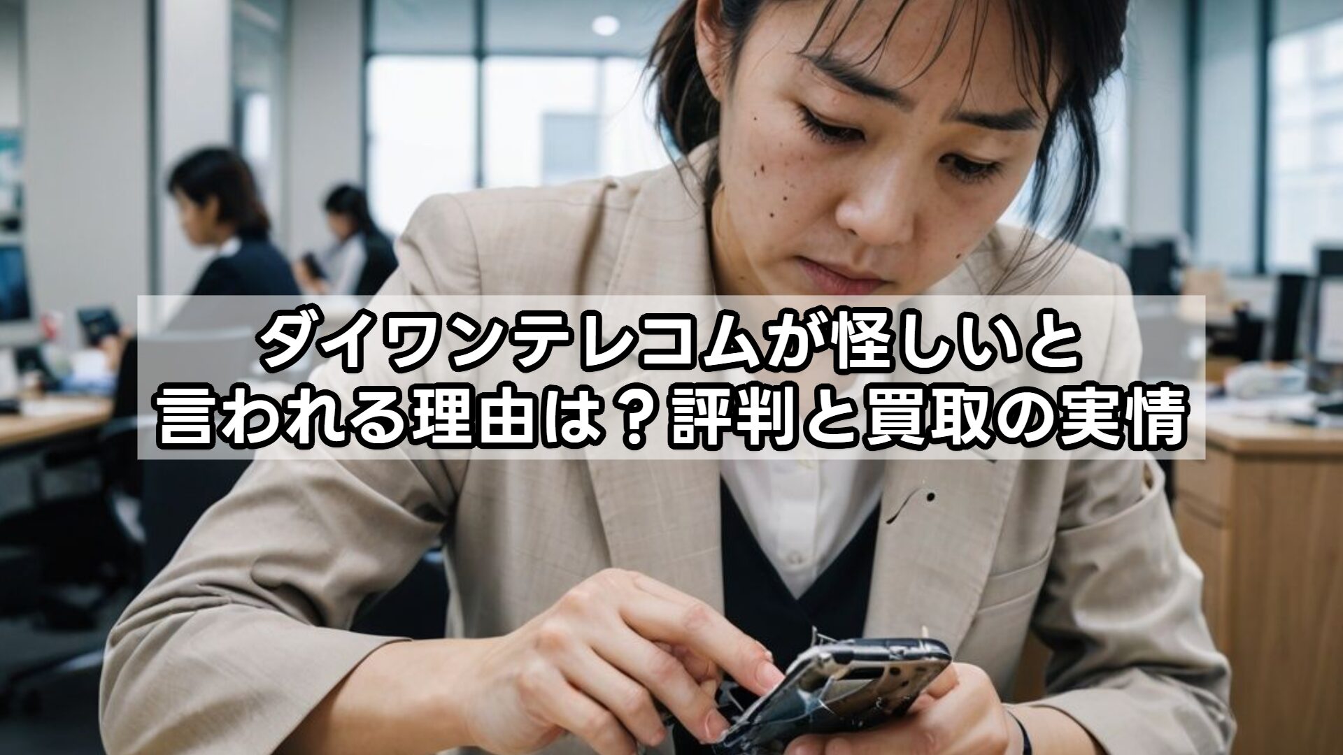 ダイワンテレコムが怪しいと言われる理由は?評判と買取の実情